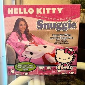 2014 Sanrio Hello Kitty Pink Adult Snuggie Blanket w Sleeves - RARE - BRAND NEW
